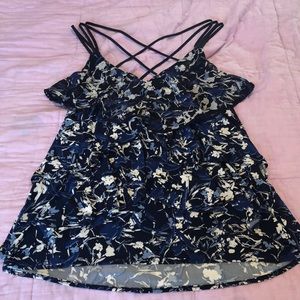 WHBM Crisscross Back Tank Blouse